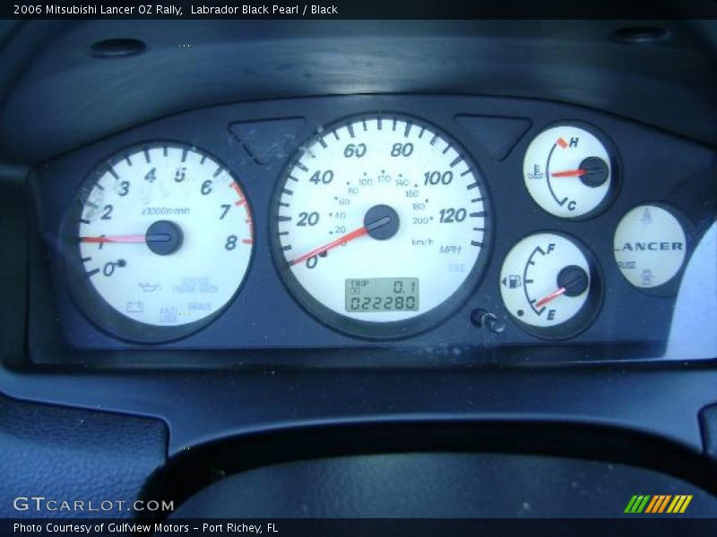 Labrador Black Pearl / Black 2006 Mitsubishi Lancer OZ Rally
