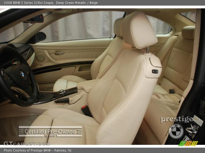 Deep Green Metallic / Beige 2008 BMW 3 Series 328xi Coupe