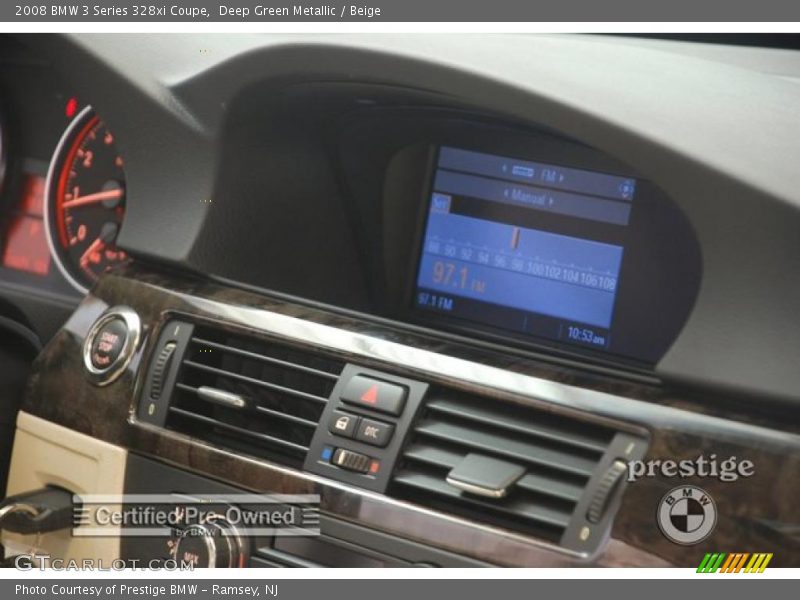 Deep Green Metallic / Beige 2008 BMW 3 Series 328xi Coupe