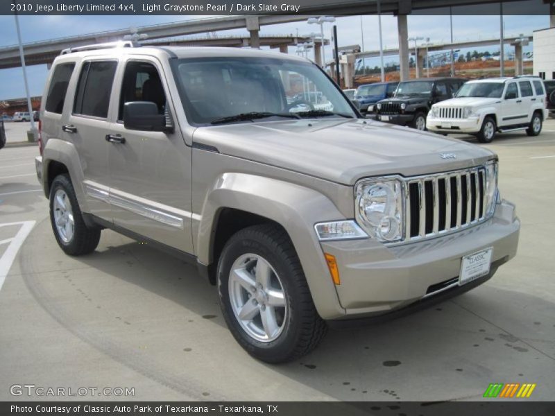 Light Graystone Pearl / Dark Slate Gray 2010 Jeep Liberty Limited 4x4