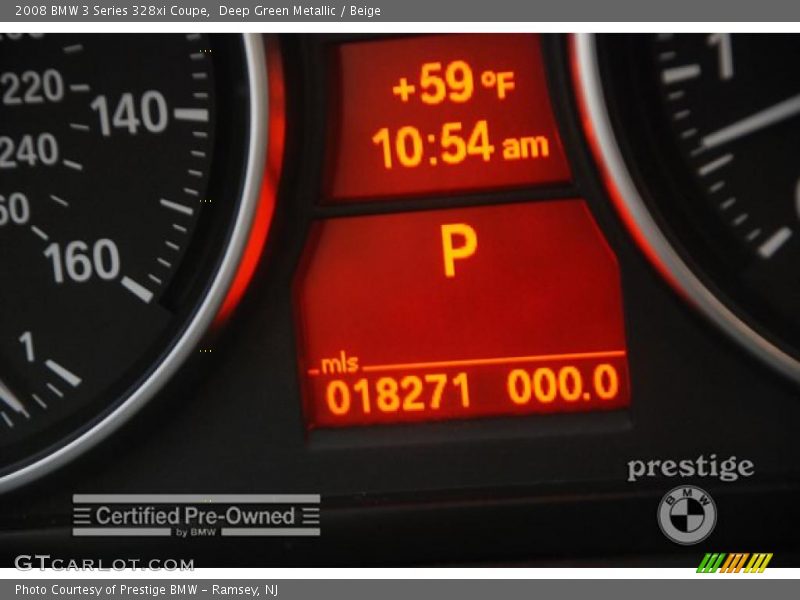 Deep Green Metallic / Beige 2008 BMW 3 Series 328xi Coupe