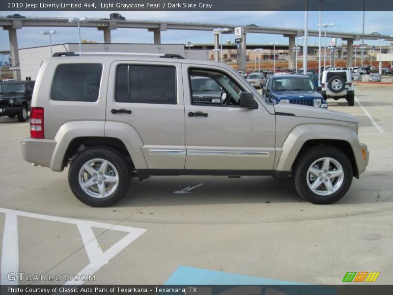 Light Graystone Pearl / Dark Slate Gray 2010 Jeep Liberty Limited 4x4