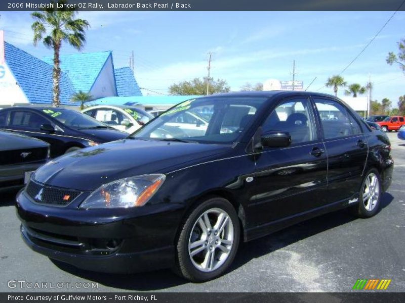 Labrador Black Pearl / Black 2006 Mitsubishi Lancer OZ Rally