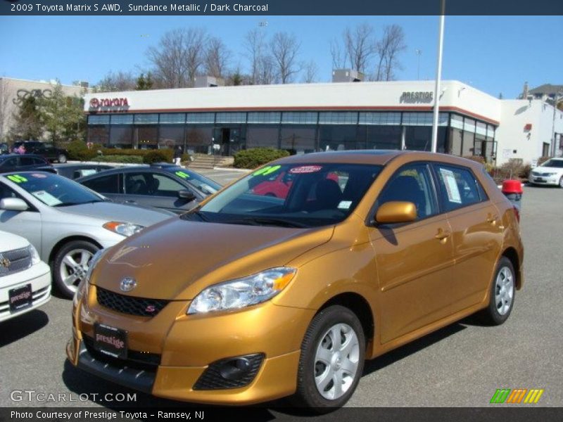 Sundance Metallic / Dark Charcoal 2009 Toyota Matrix S AWD