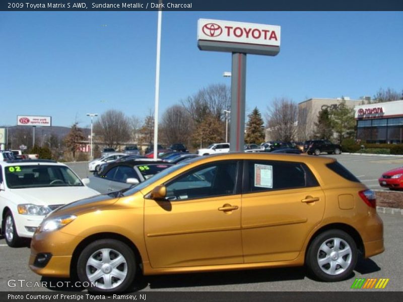 Sundance Metallic / Dark Charcoal 2009 Toyota Matrix S AWD