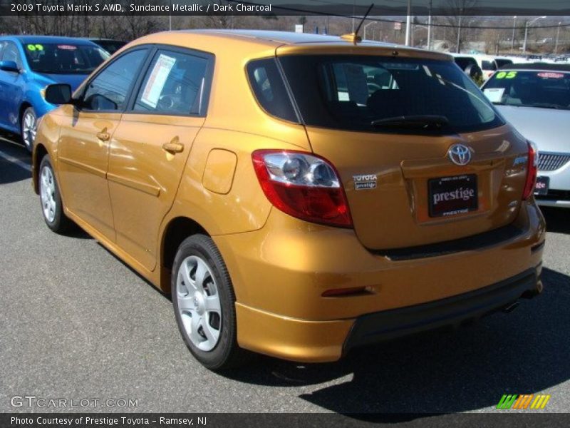 Sundance Metallic / Dark Charcoal 2009 Toyota Matrix S AWD