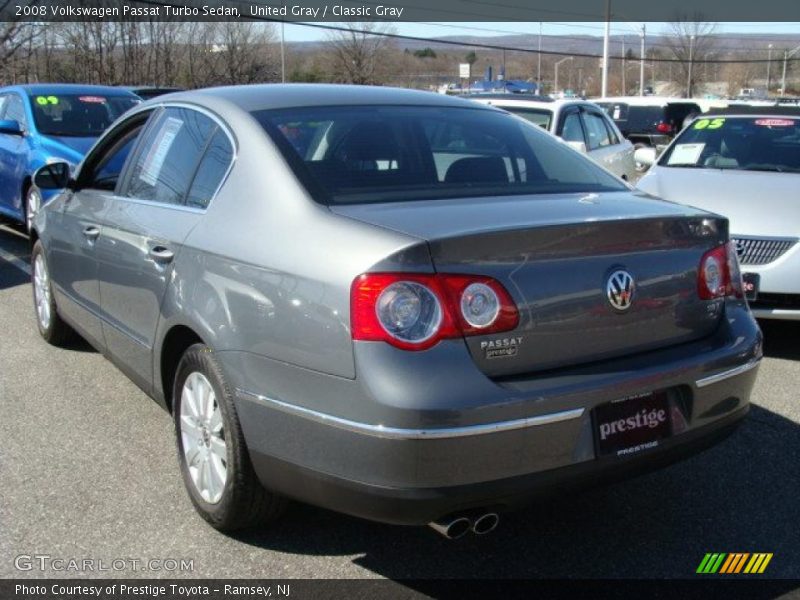 United Gray / Classic Gray 2008 Volkswagen Passat Turbo Sedan