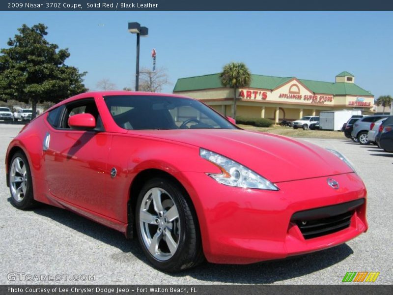 Solid Red / Black Leather 2009 Nissan 370Z Coupe