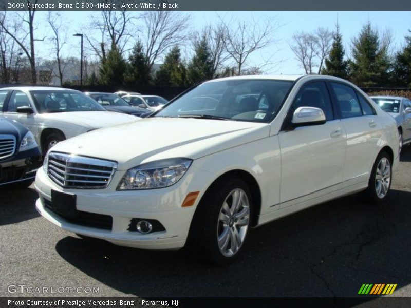 Arctic White / Black 2009 Mercedes-Benz C 300 4Matic