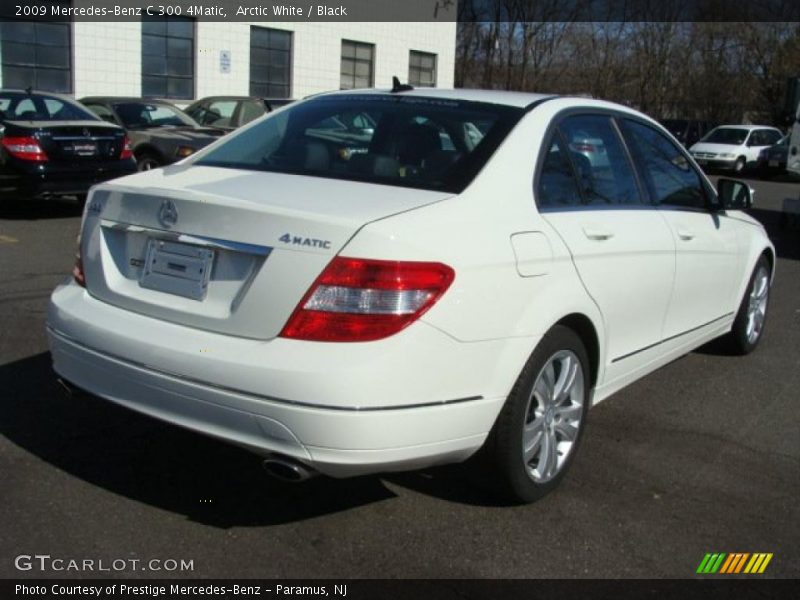 Arctic White / Black 2009 Mercedes-Benz C 300 4Matic