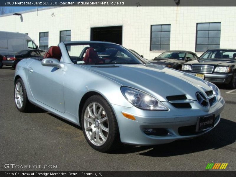 Iridium Silver Metallic / Red 2008 Mercedes-Benz SLK 350 Roadster