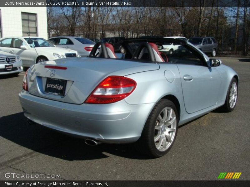 Iridium Silver Metallic / Red 2008 Mercedes-Benz SLK 350 Roadster