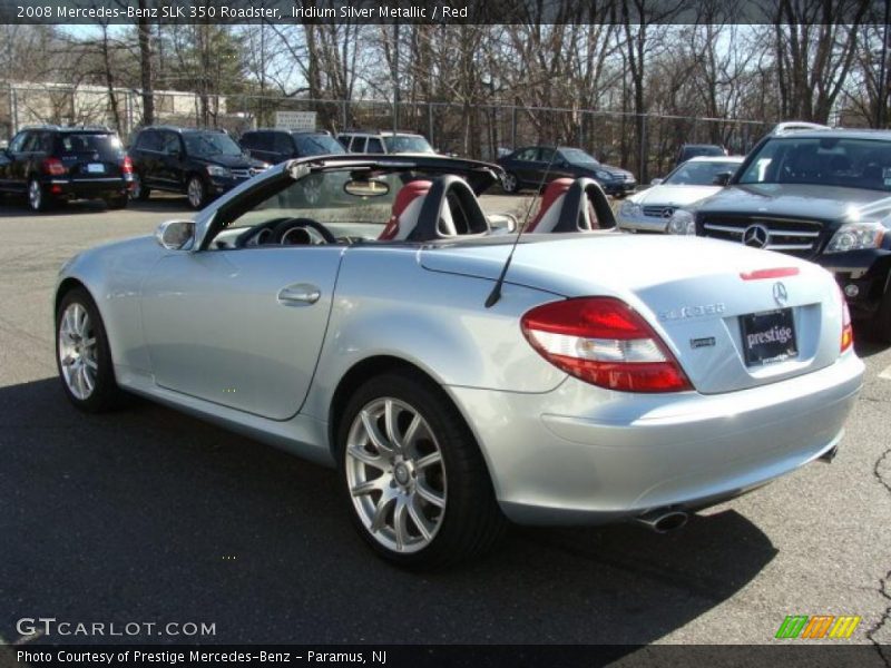 Iridium Silver Metallic / Red 2008 Mercedes-Benz SLK 350 Roadster