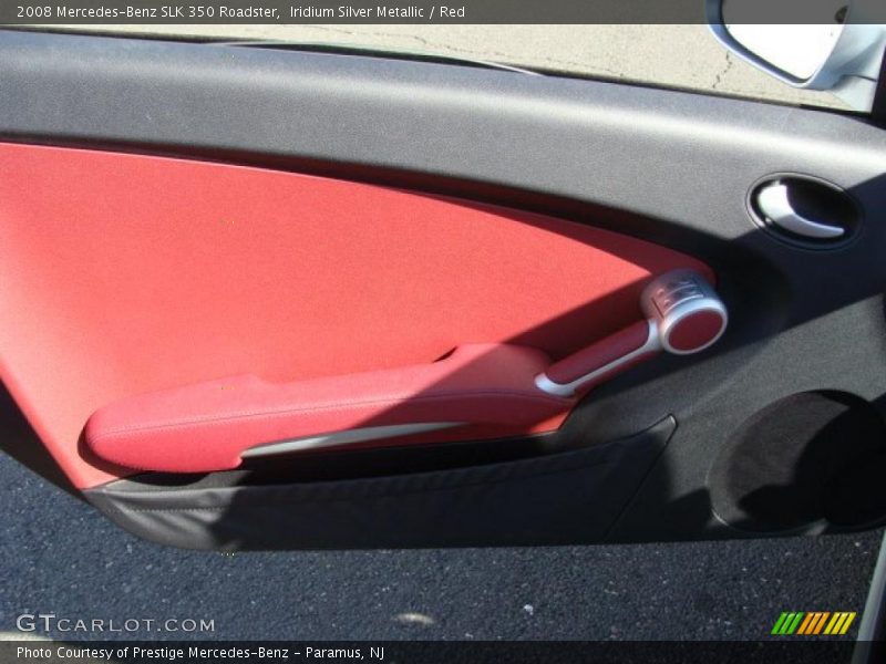 Iridium Silver Metallic / Red 2008 Mercedes-Benz SLK 350 Roadster