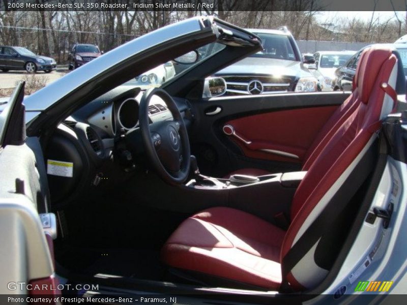 Iridium Silver Metallic / Red 2008 Mercedes-Benz SLK 350 Roadster