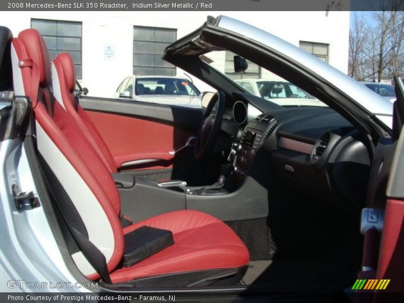 Iridium Silver Metallic / Red 2008 Mercedes-Benz SLK 350 Roadster