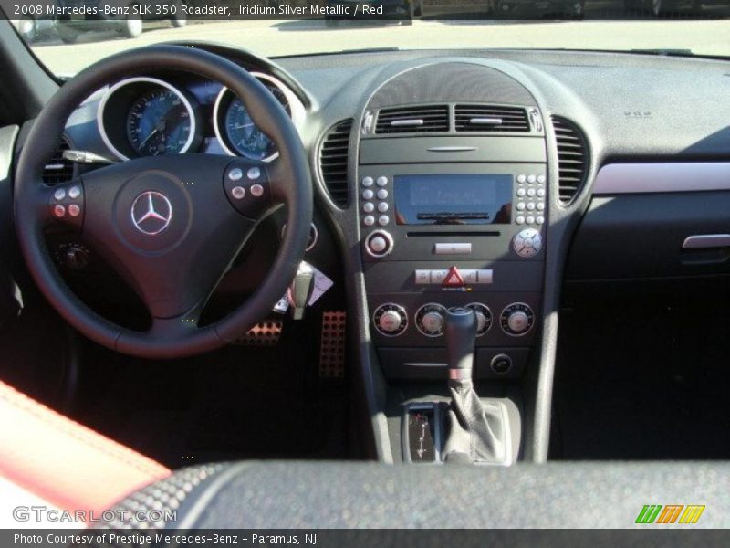 Iridium Silver Metallic / Red 2008 Mercedes-Benz SLK 350 Roadster
