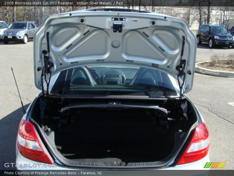 Iridium Silver Metallic / Red 2008 Mercedes-Benz SLK 350 Roadster