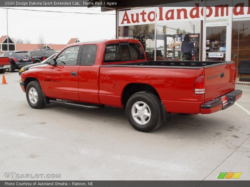 Flame Red / Agate 2000 Dodge Dakota Sport Extended Cab