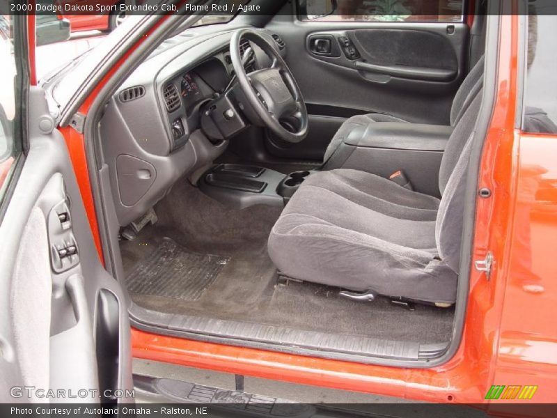 Flame Red / Agate 2000 Dodge Dakota Sport Extended Cab