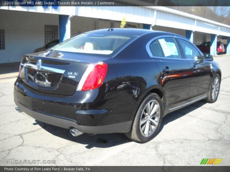 Tuxedo Black Metallic / Cashmere 2009 Lincoln MKS AWD Sedan