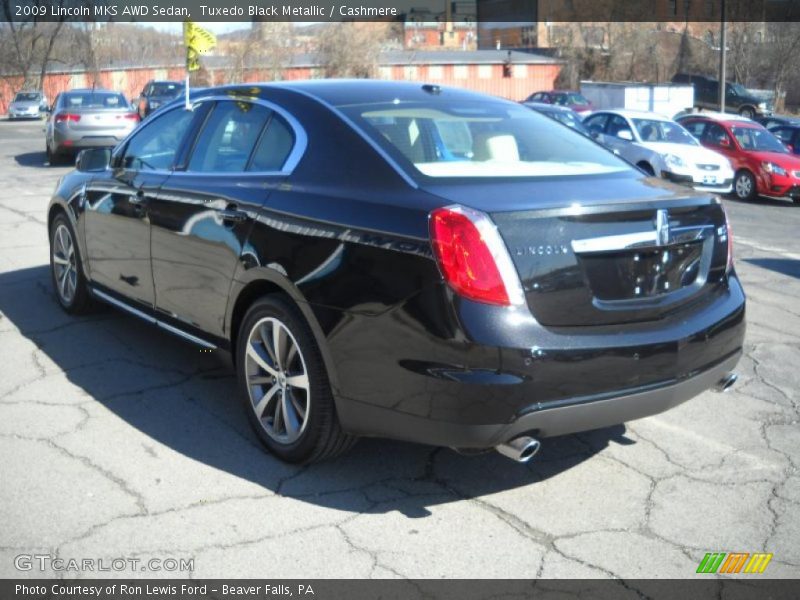 Tuxedo Black Metallic / Cashmere 2009 Lincoln MKS AWD Sedan