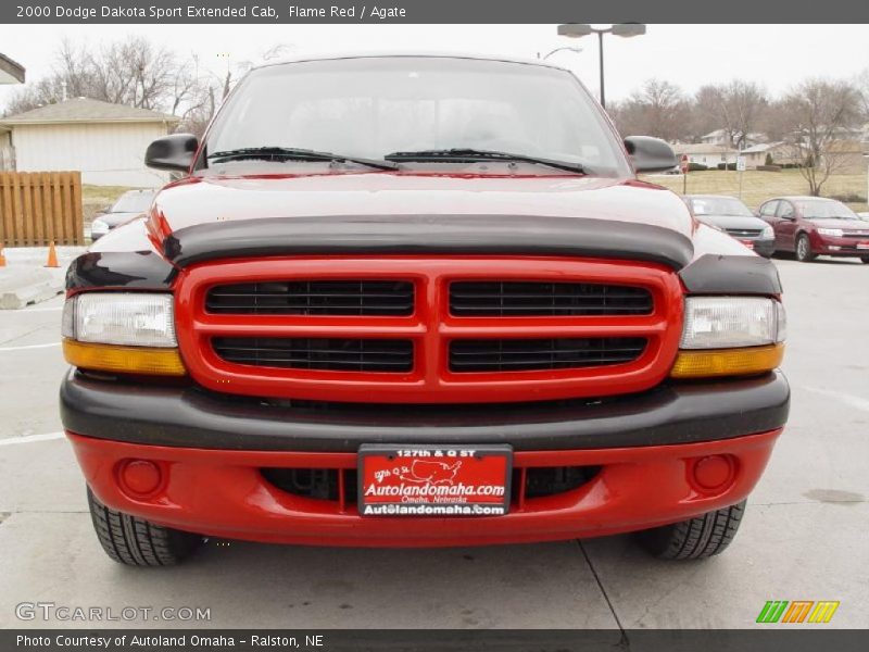 Flame Red / Agate 2000 Dodge Dakota Sport Extended Cab