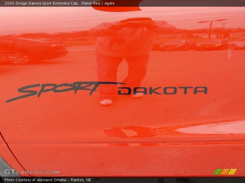 Flame Red / Agate 2000 Dodge Dakota Sport Extended Cab