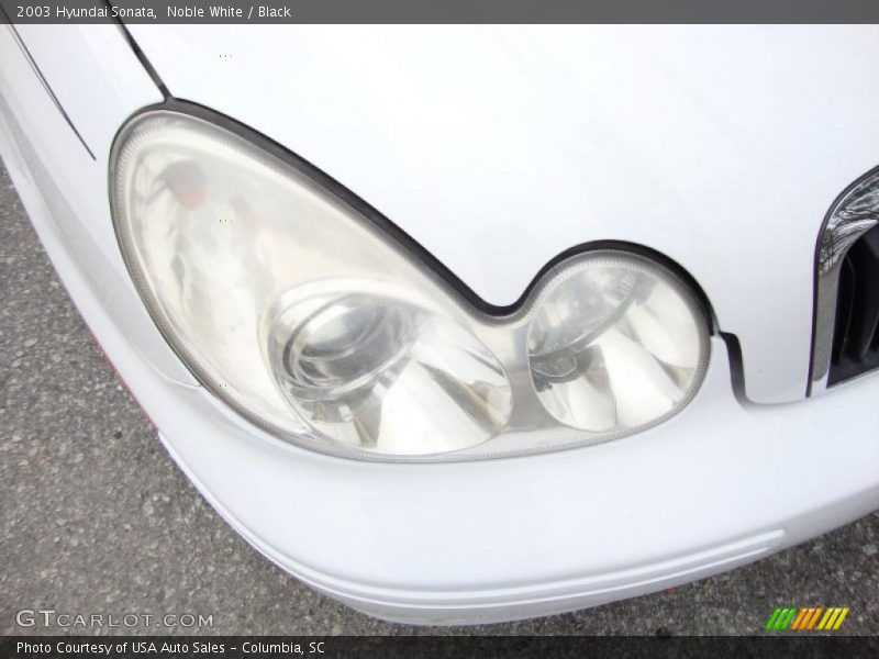Noble White / Black 2003 Hyundai Sonata