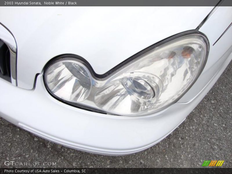 Noble White / Black 2003 Hyundai Sonata