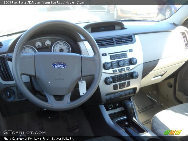 Vermillion Red / Medium Stone 2008 Ford Focus SE Sedan