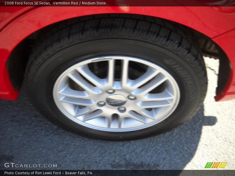 Vermillion Red / Medium Stone 2008 Ford Focus SE Sedan