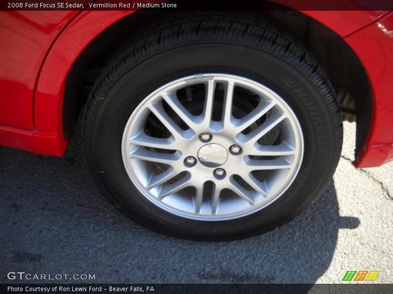 Vermillion Red / Medium Stone 2008 Ford Focus SE Sedan