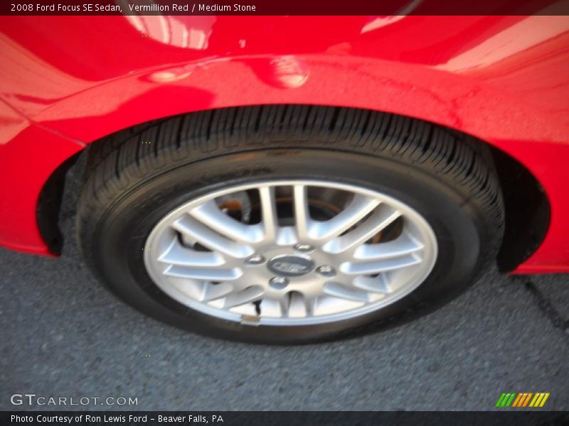 Vermillion Red / Medium Stone 2008 Ford Focus SE Sedan