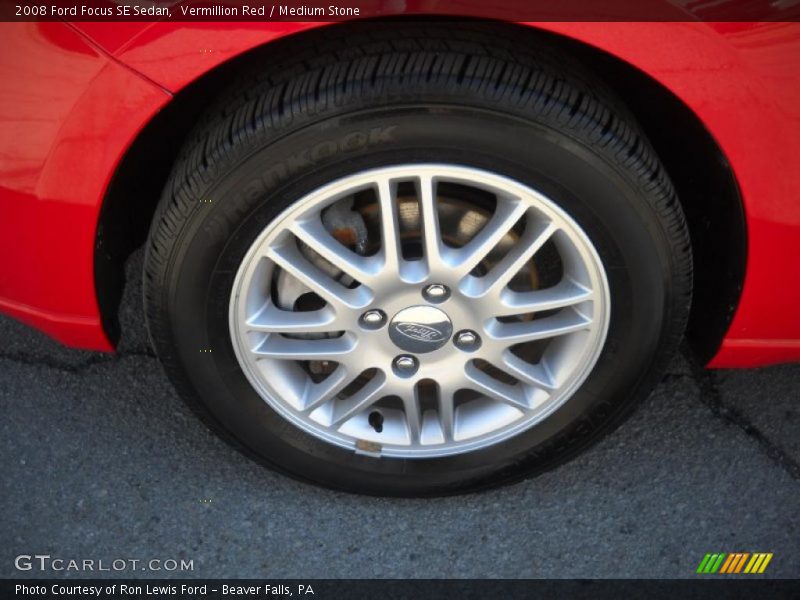 Vermillion Red / Medium Stone 2008 Ford Focus SE Sedan