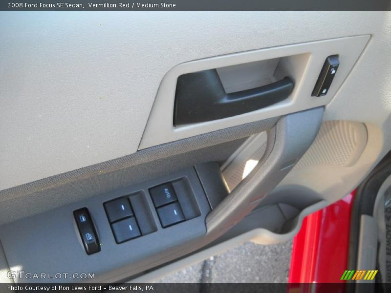 Vermillion Red / Medium Stone 2008 Ford Focus SE Sedan