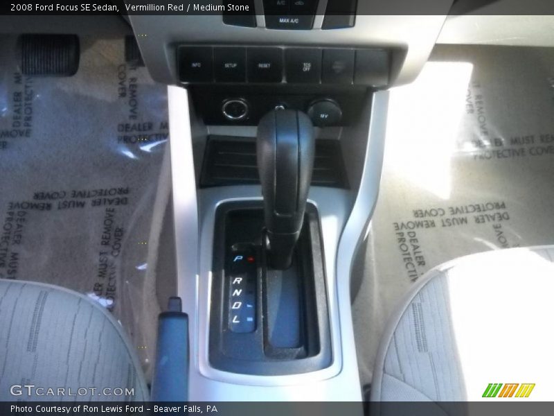 Vermillion Red / Medium Stone 2008 Ford Focus SE Sedan