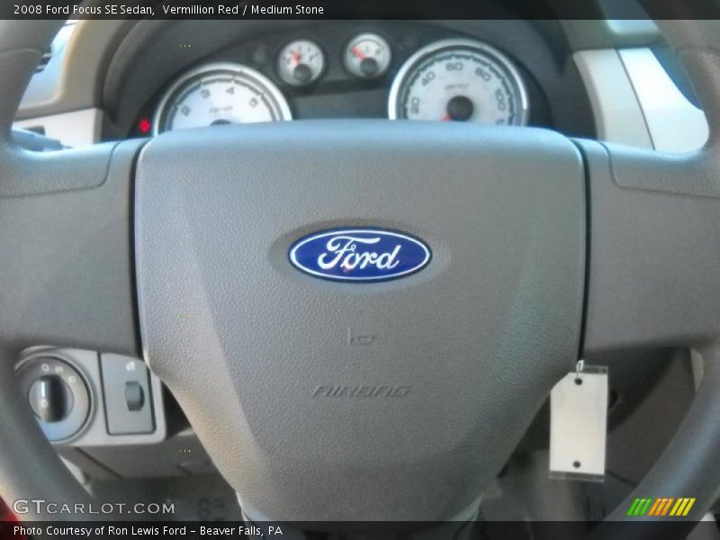 Vermillion Red / Medium Stone 2008 Ford Focus SE Sedan