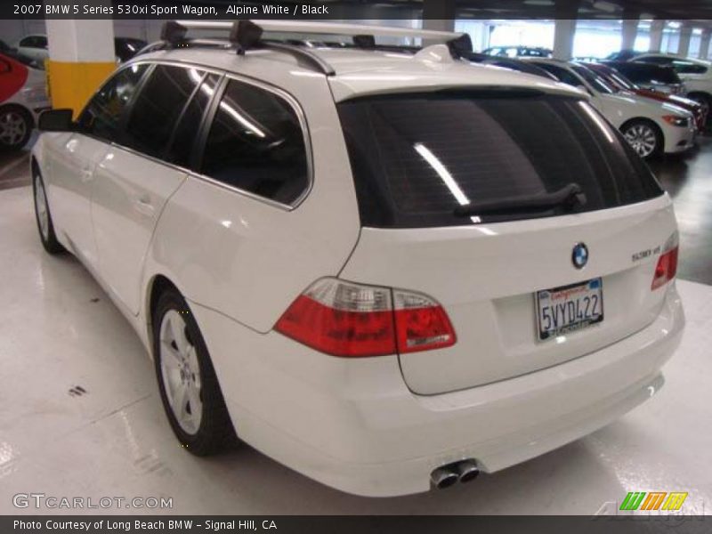 Alpine White / Black 2007 BMW 5 Series 530xi Sport Wagon