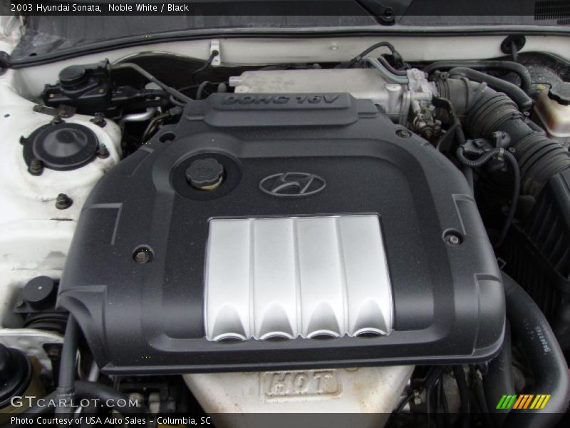 Noble White / Black 2003 Hyundai Sonata
