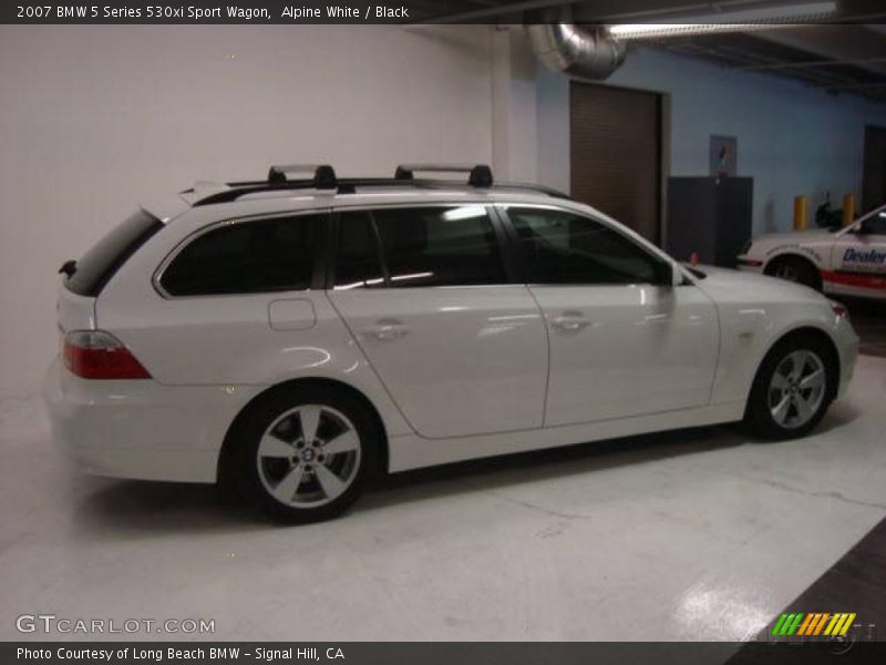 Alpine White / Black 2007 BMW 5 Series 530xi Sport Wagon