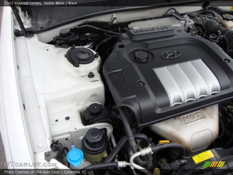 Noble White / Black 2003 Hyundai Sonata