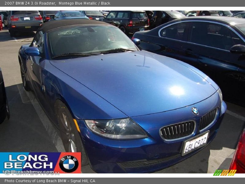 Montego Blue Metallic / Black 2007 BMW Z4 3.0i Roadster