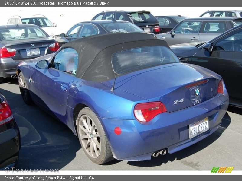 Montego Blue Metallic / Black 2007 BMW Z4 3.0i Roadster
