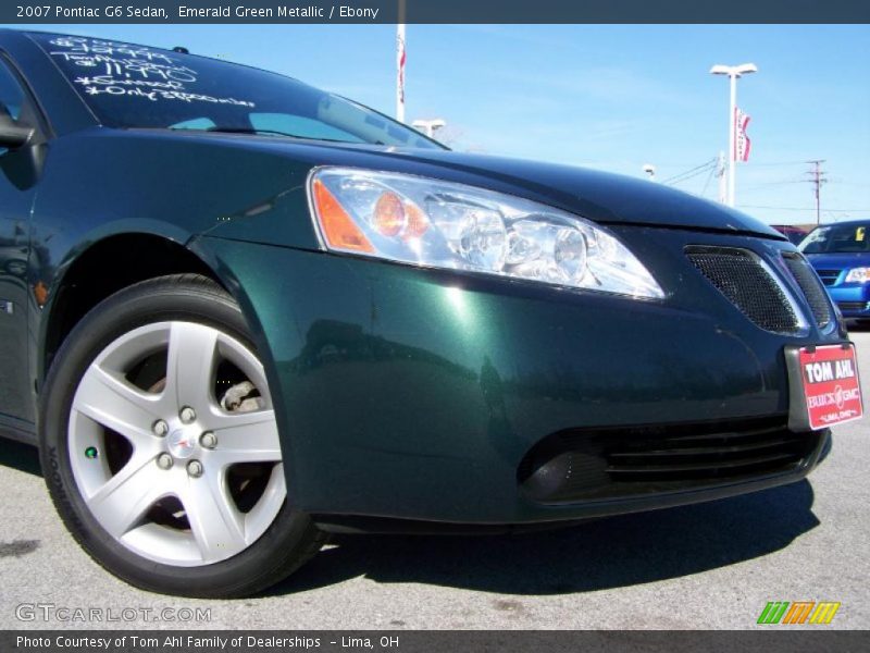 Emerald Green Metallic / Ebony 2007 Pontiac G6 Sedan