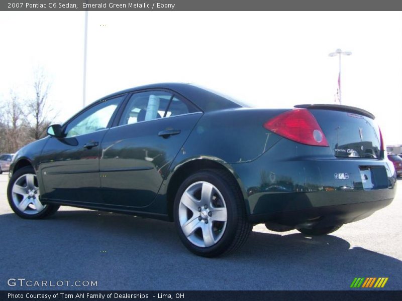 Emerald Green Metallic / Ebony 2007 Pontiac G6 Sedan