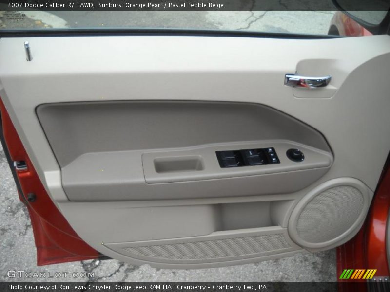 Sunburst Orange Pearl / Pastel Pebble Beige 2007 Dodge Caliber R/T AWD