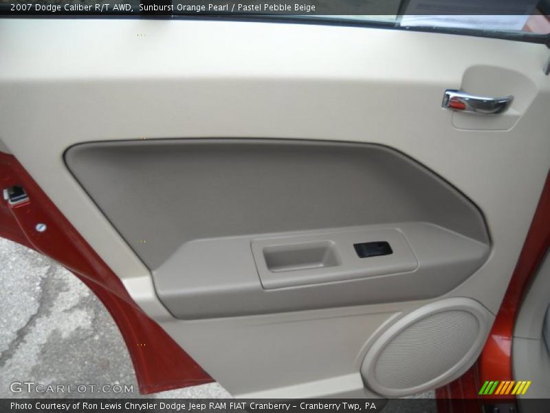 Sunburst Orange Pearl / Pastel Pebble Beige 2007 Dodge Caliber R/T AWD