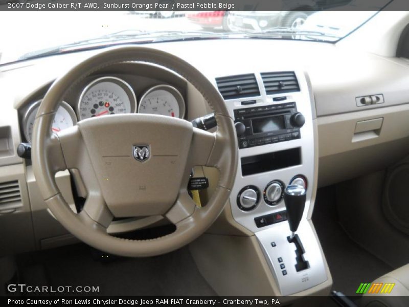 Sunburst Orange Pearl / Pastel Pebble Beige 2007 Dodge Caliber R/T AWD