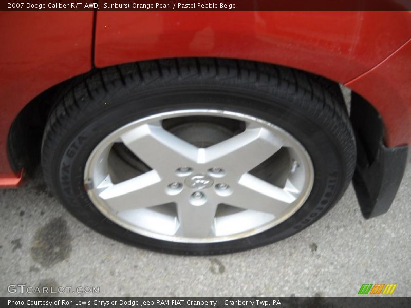 Sunburst Orange Pearl / Pastel Pebble Beige 2007 Dodge Caliber R/T AWD